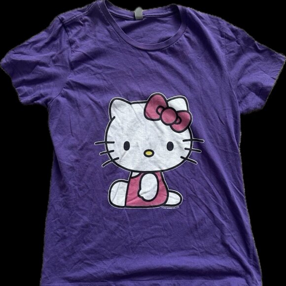 Her Universe Purple Hello Kitty Women's Juniors T-Shirt XL - Picture 1 of 4